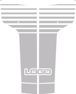 2008-2014 Challenger T-Hood Decal graphic design style 03 image.