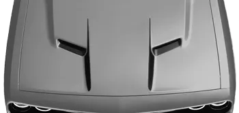 Image of Center Hood Accent Spears on the 2015 Dodge Challenger