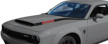 Image of SRT Demon Power Bulge Hood Spears on the 2015 Dodge Challenger