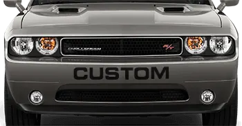 Image of Front Bumper Text on the 2015 Dodge Challenger