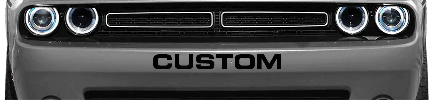 Dodge Challenger 2015 to 2023 Front Bumper Text Dodge Challenger 2015 to 2023 Front Bumper Text