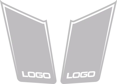 2015-2023 Challenger Hood Intake Accent Stripes graphic design style 04 image.