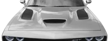 Image of SRT Hellcat Hood Vent / Nostril Flares on the 2015 Dodge Challenger