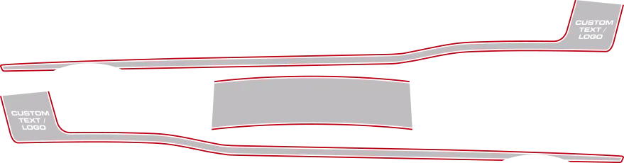 2015-2023 Challenger MOPAR 14 Style Side and Trunk Stripes graphic design style 02 image.