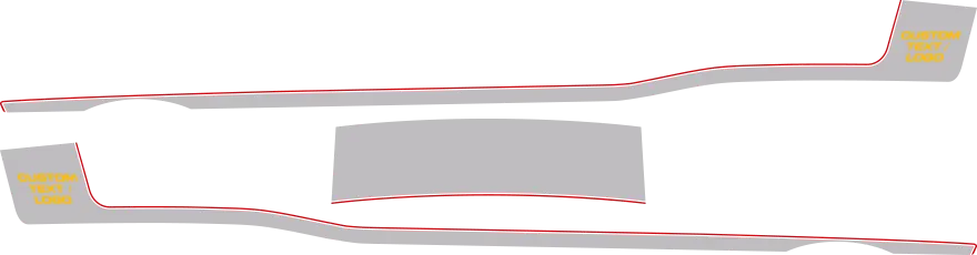 2015-2023 Challenger MOPAR 14 Style Side and Trunk Stripes graphic design style 04 image.