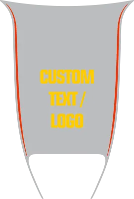 2015-2023 Challenger SRT Hellcat / SRT 392 Power Bulge Hood Decal graphic design style 03 image.