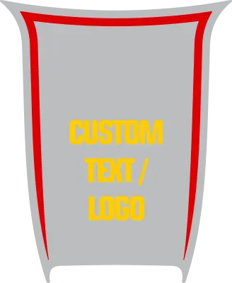 2015-2023 Challenger SRT Hellcat / SRT 392 Power Bulge Hood Decal graphic design style 10 image.