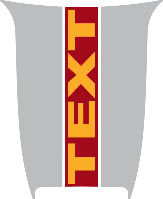 2015-2023 Challenger SRT Hellcat / SRT 392 Power Bulge Hood Decal graphic design style 15 image.