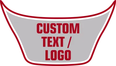 2015-2023 Challenger Hellcat/392 Power Bulge Hood Intake Blackout graphic design style 03 image.