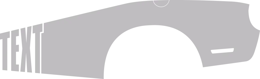 2015-2023 Challenger Rear Billboard Side Stripes graphic design style 05 image.