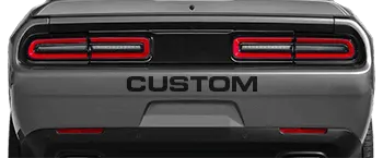 Image of Rear Bumper Text on the 2015 Dodge Challenger