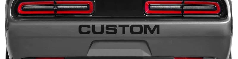 Dodge Challenger 2015 to 2023 Rear Bumper Text Dodge Challenger 2015 to 2023 Rear Bumper Text