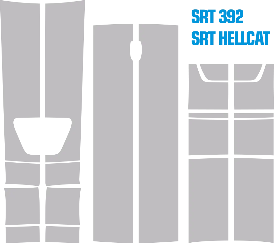 2015-2023 Challenger Rally Racing Dual Stripes Kit graphic design style 02 image.