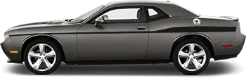 Image of Redline Side Stripes Extended on the 2015 Dodge Challenger