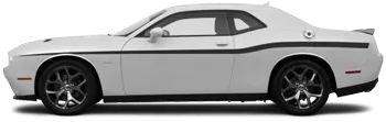 Image of Yellow Jacket Style Beltline Stripes on the 2015 Dodge Challenger