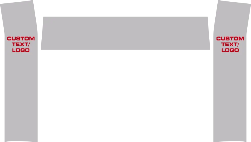 2015-2023 Charger Bumblebee Rear Tail Stripes graphic design style 01 image.