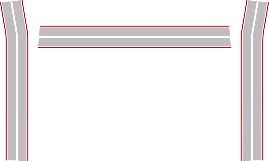 2015-2023 Charger Bumblebee Rear Tail Stripes graphic design style 03 image.