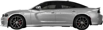 Image of C to A Pillar Blackout Accent Stripes on the 2015 Dodge Charger