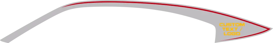 2015-2023 Charger C to A Pillar Blackout Accent Stripes graphic design style 02 image.