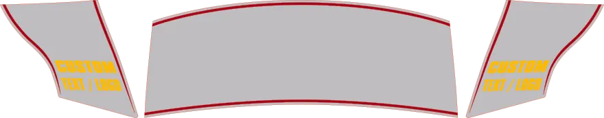 2015-2023 Charger Daytona Rear Tail Stripes graphic design style 04 image.