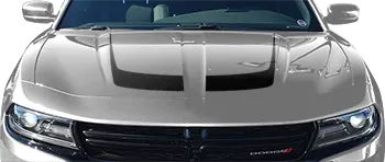 Image of Hockey Stick Hood Accent Stripes on the 2015 Dodge Charger