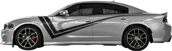 Image of Hood to Fender Deep Z Stripes on the 2015 Dodge Charger