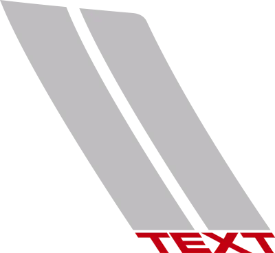 2015-2023 Charger Hood to Fender Hash Stripes graphic design style 02 image.