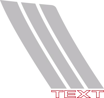 2015-2023 Charger Hood to Fender Hash Stripes graphic design style 07 image.