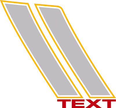 2015-2023 Charger Hood to Fender Hash Stripes graphic design style 09 image.