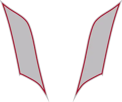 2015-2023 Charger SRT Hellcat Hood Vent / Nostril Flares graphic design style 02 image.