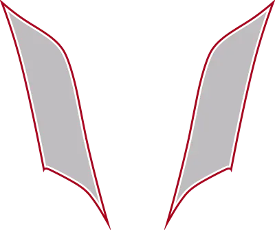 2015-2023 Charger SRT Hellcat Hood Vent / Nostril Flares graphic design style 03 image.