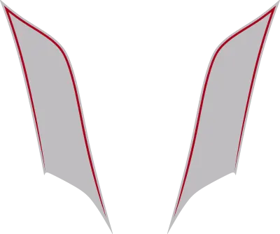 2015-2023 Charger SRT Hellcat Hood Vent / Nostril Flares graphic design style 04 image.