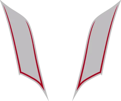 2015-2023 Charger SRT Hellcat Hood Vent / Nostril Flares graphic design style 05 image.