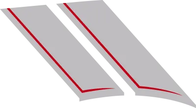 2015-2023 Charger Le Mans Fender Stripes graphic design style 04 image.