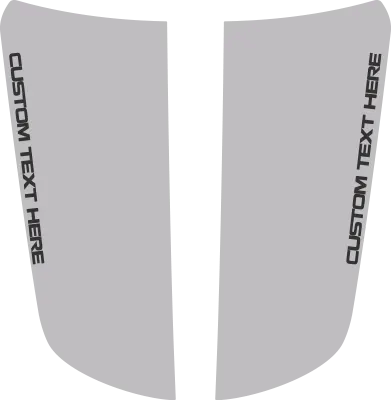 2015-2023 Charger Main Hood Decal graphic design style 01 image.