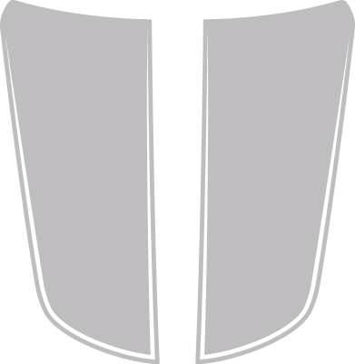 2015-2023 Charger Main Hood Decal graphic design style 03 image.