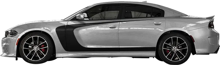 Dodge Charger 2015 to 2023 Outer Scallop Swoosh C Dodge Charger 2015 to 2023 Outer Scallop Swoosh C