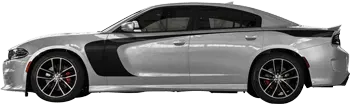 Image of Outer Scallop Swoosh with Tail on the 2015 Dodge Charger