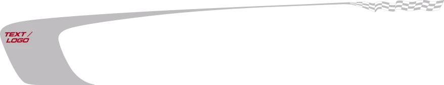 2015-2023 Charger Outer Scallop Swoosh with Tail graphic design style 02 image.
