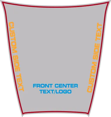 2015-2023 Charger SRT Hellcat / SRT 392 / R/T Scat Pack Power Bulge Hood Decal graphic design style 01 image.