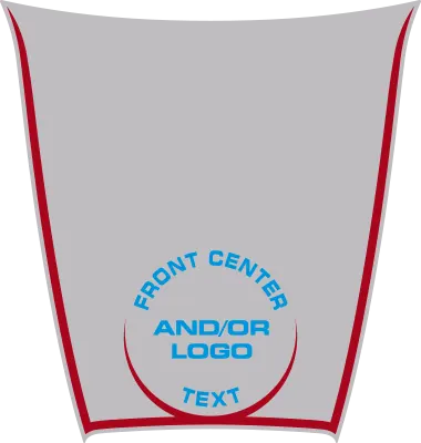 2015-2023 Charger SRT Hellcat / SRT 392 / R/T Scat Pack Power Bulge Hood Decal graphic design style 03 image.