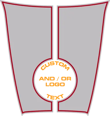 2015-2023 Charger SRT Hellcat / SRT 392 / R/T Scat Pack Power Bulge Hood Decal graphic design style 04 image.