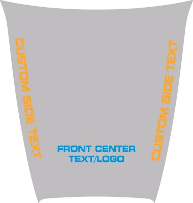 2015-2023 Charger SRT Hellcat / SRT 392 / R/T Scat Pack Power Bulge Hood Decal graphic design style 05 image.