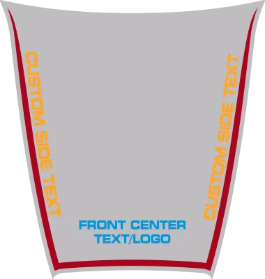 2015-2023 Charger SRT Hellcat / SRT 392 / R/T Scat Pack Power Bulge Hood Decal graphic design style 06 image.