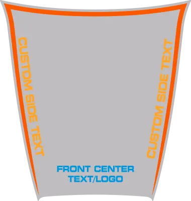 2015-2023 Charger SRT Hellcat / SRT 392 / R/T Scat Pack Power Bulge Hood Decal graphic design style 07 image.