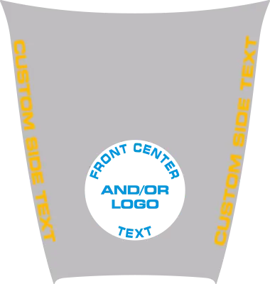 2015-2023 Charger SRT Hellcat / SRT 392 / R/T Scat Pack Power Bulge Hood Decal graphic design style 15 image.