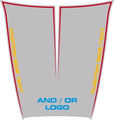 2015-2023 Charger SRT Hellcat / SRT 392 / R/T Scat Pack Power Bulge Hood Decal graphic design style 16 image.