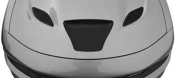 Image of SRT Hellcat / SRT 392 / R/T Scat Pack Power Bulge Hood Intake Blackout on the 2015 Dodge Charger