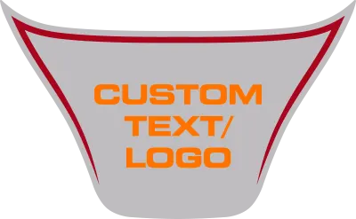 2015-2023 Charger SRT Hellcat / SRT 392 / R/T Scat Pack Power Bulge Hood Intake Blackout graphic design style 02 image.