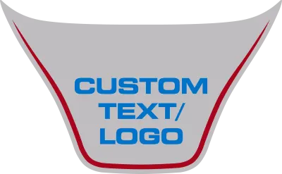 2015-2023 Charger SRT Hellcat / SRT 392 / R/T Scat Pack Power Bulge Hood Intake Blackout graphic design style 04 image.